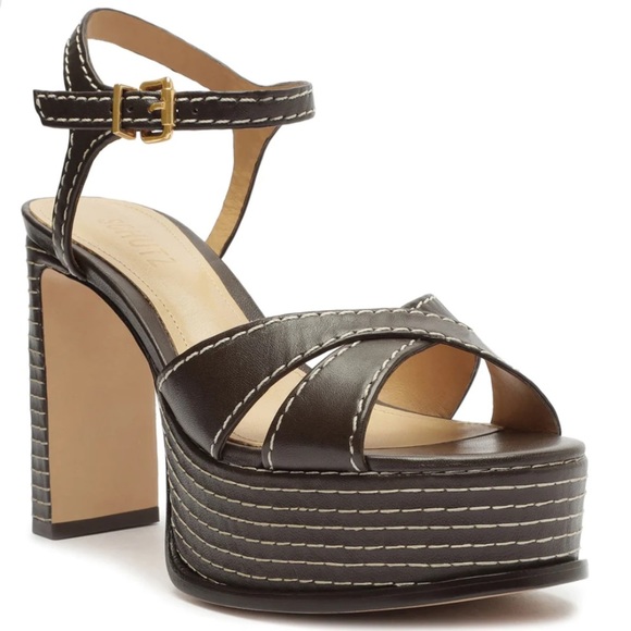 Schutz Keefa Casual Sandal Black - Picture 2 of 3